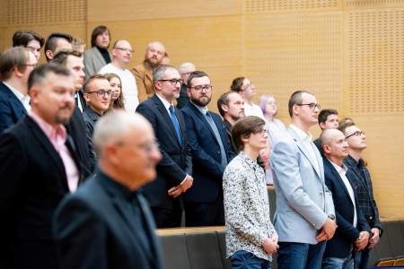 Inauguracja roku akademickiego 2024/25 - kadr. Kliknij, aby powiększyć zdjęcie.