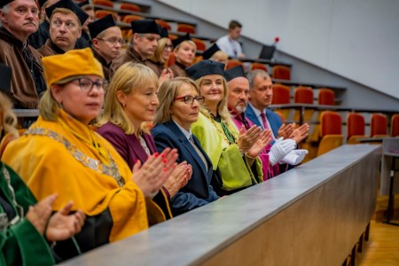 uroczystość wręczenia tytułu doktora honoris causa . Kliknij, aby powiększyć zdjęcie.