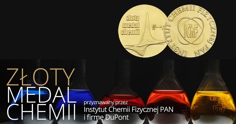Plakat informacyjny konkursu Złoty Medal Chemii