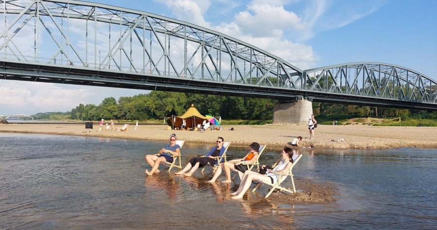 leżakowanie nad Wisłą
