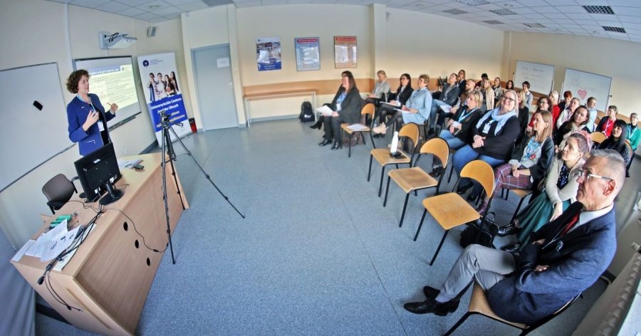 Group of people at the lecture