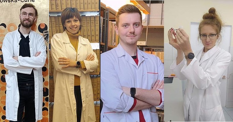 Od lewej: Paweł Binkowski, Zuzanna Gralak, Kamil Brzuzy, Julia Moszczyńska