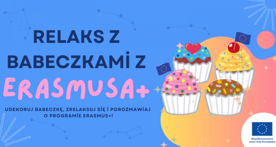 Plakat z babeczkami.