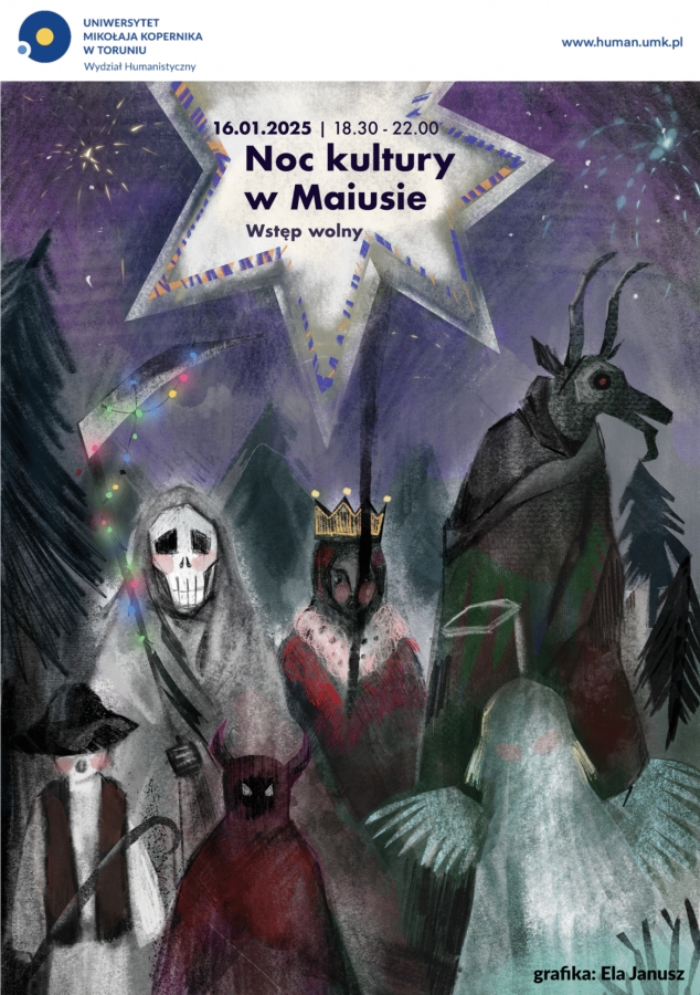 Plakat promujący 4. edycję Nocy Kultury w Maiusie