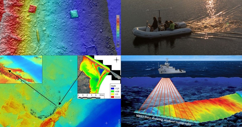 A collage of graphics depicting images from the probe