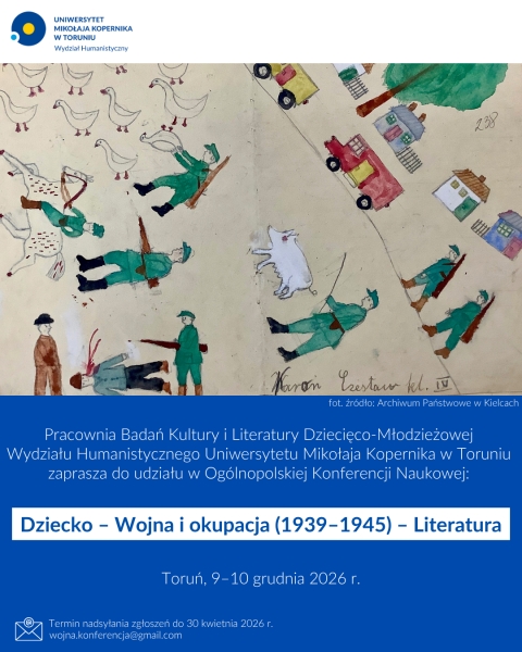 Plakat konferencji: Dziecko - Wojna i okupacja (1939-1945) - Literatura