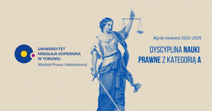 grafika z logo wydziału i wizerunkiem temidy