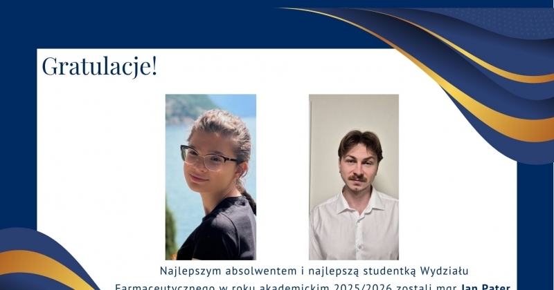 Najlepszy absolwent i najlepsza studentka 2025/26